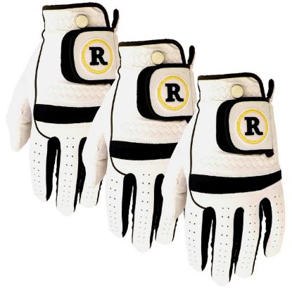 3 Pack All Cabretta Leather Golf Gloves